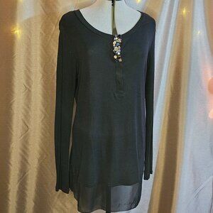 Simply Vera Wang, Black, Top, Size: M